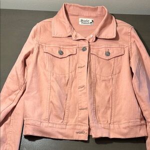 Scarlett Pink Jean Jacket Classic Denim Style